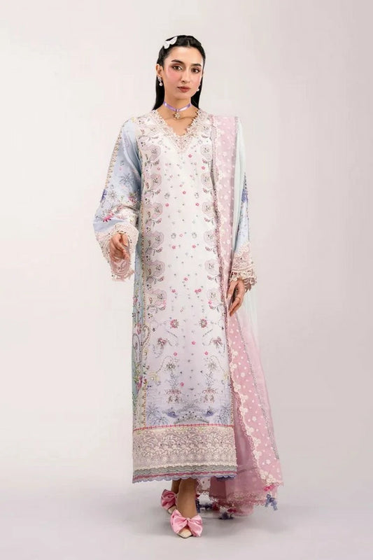 Qalamkar - Luxe Silk - QSL-05 AKARI - Unstitched