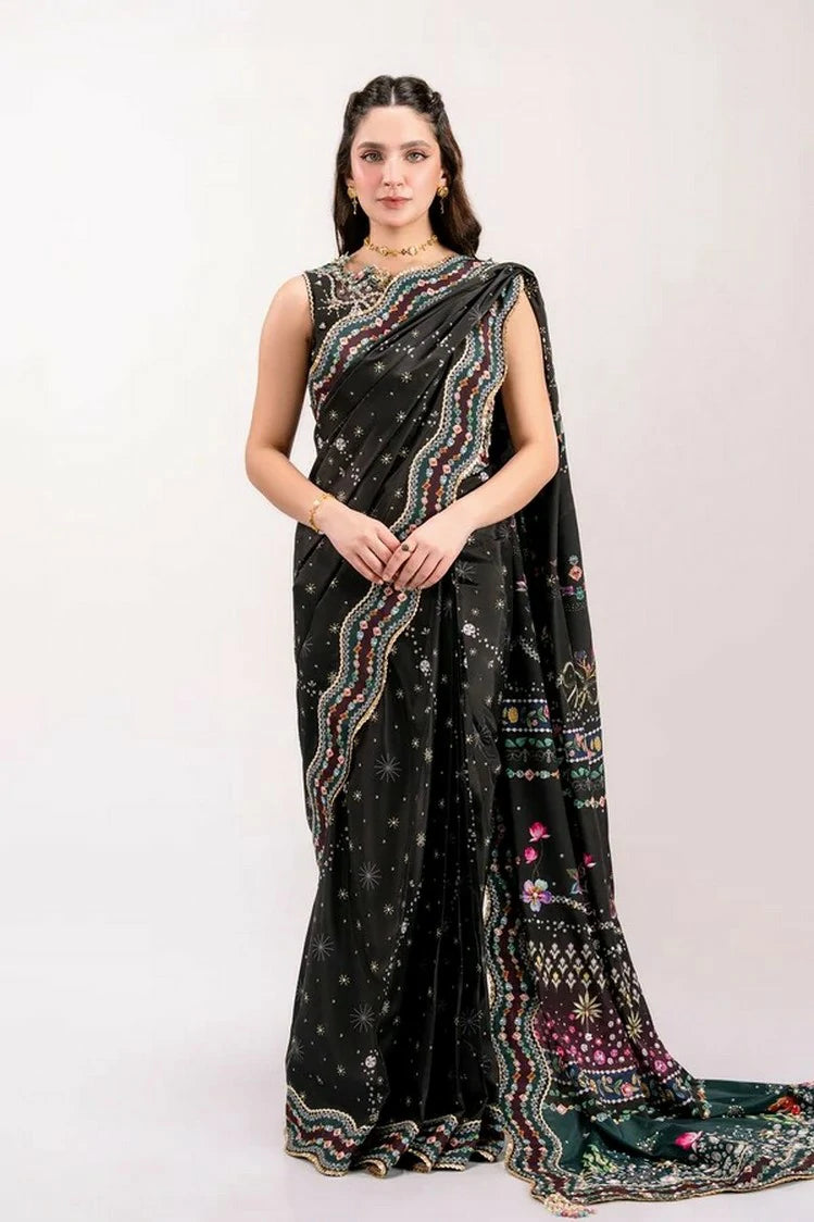 Qalamkar - Luxe Silk - QSL-08 LINNEA - Unstitched