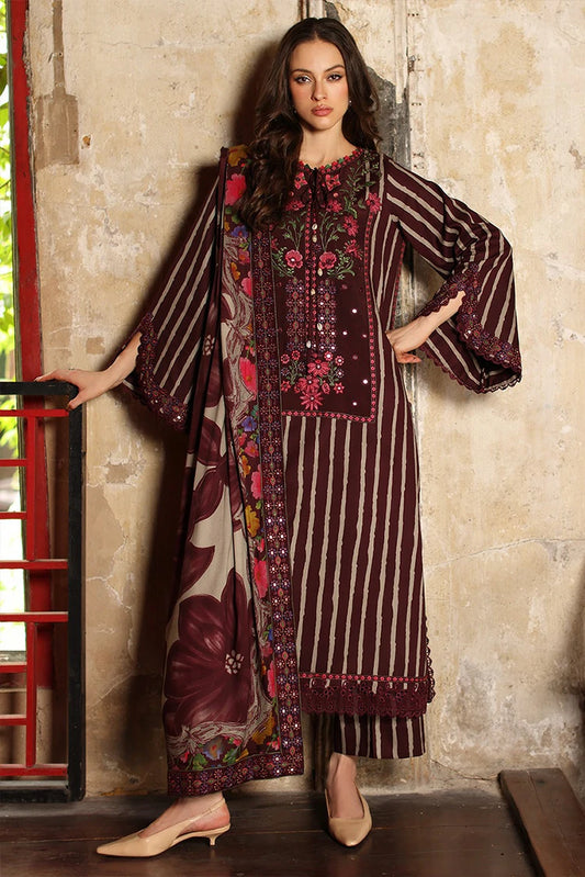 Charizma - Combination Embroidered Linen Collection Vol 1 - CCW7-02 - Unstitched
