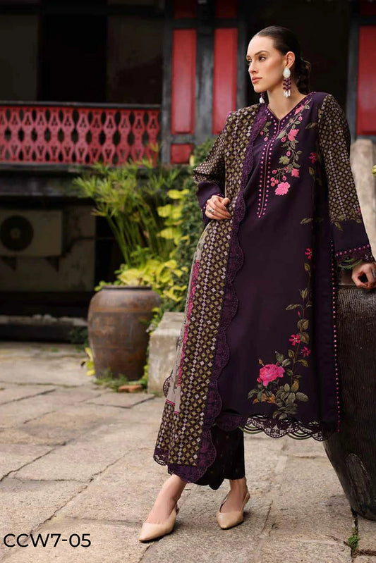 Charizma - Combination Embroidered Linen Collection Vol 1 - CCW7-05 - Unstitched