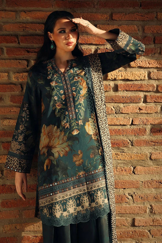 Charizma - Combination Embroidered Linen Collection Vol 1 - CCW7-09 - Unstitched