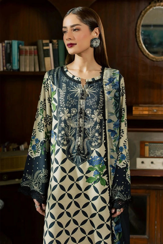 Nureh - Signature Print Printed Viscose Slub Collection Vol 3 - SP-209 - Unstitched