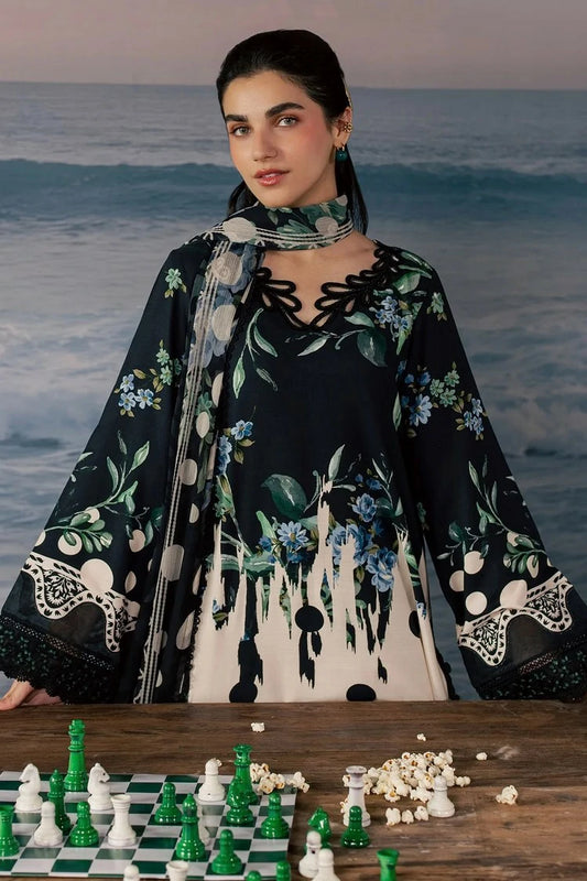 Nureh - Daily Delights Embroidered And Printed Viscose Slub Collection Vol 3 - DD-39 - Unstitched