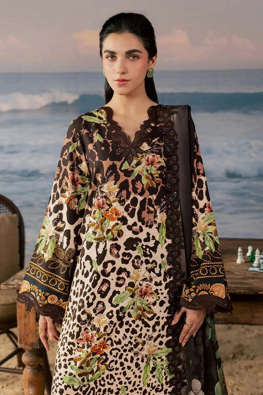 Nureh - Daily Delights Embroidered And Printed Viscose Slub Collection Vol 3 - DD-44 - Unstitched