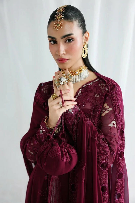 Qalamkar - Chiffon - QCC-03 WAFA - Unstitched