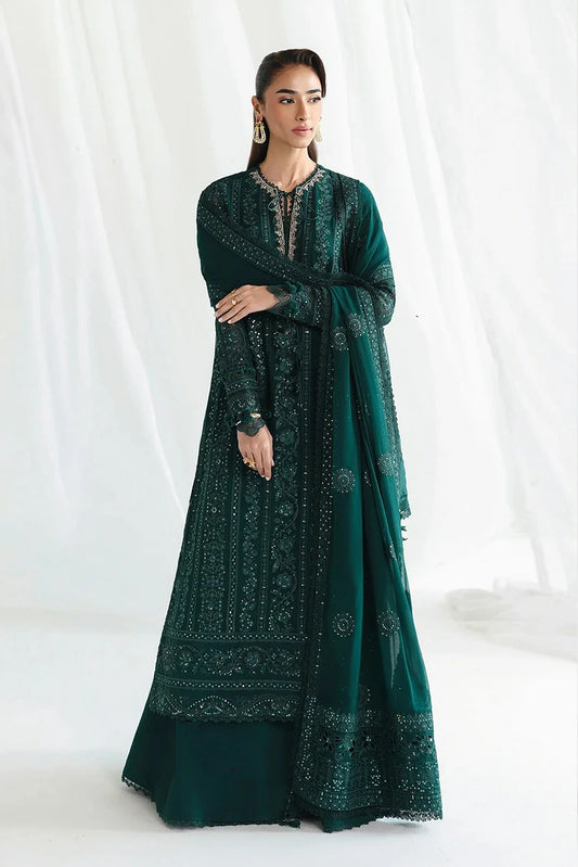 Qalamkar - Chiffon - QCC-05 JANAAN - Unstitched