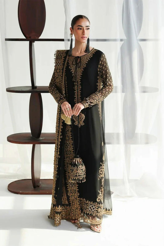 Qalamkar - Chiffon - QCC-06 WALIYA - Unstitched