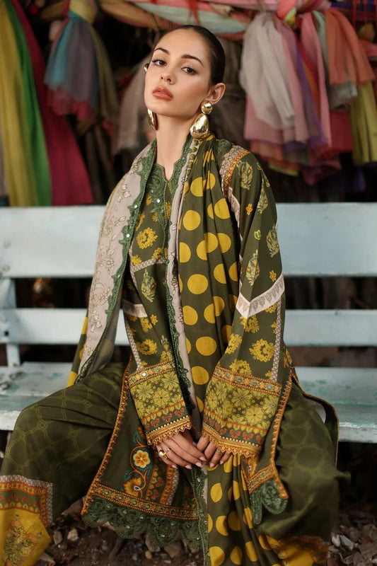 Charizma - Aniiq Embroidered Printed Linen Collection Vol 1 - ANW7-08 - Unstitched