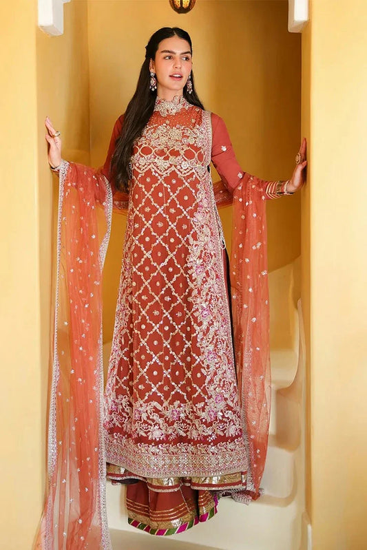 Mushq - Bachelorette Chronicles Chiffon Collection - 03-Rose Romance - Unstitched