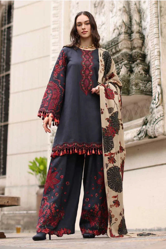 Charizma - Poshima Embroidered Peach Leather Collection Vol 1 - PSW6-01 - Unstitched