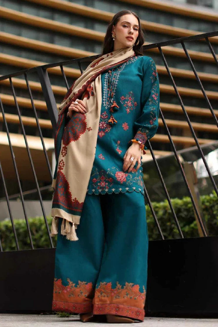 Charizma - Poshima Embroidered Peach Leather Collection Vol 1 - PSW6-07 - Unstitched