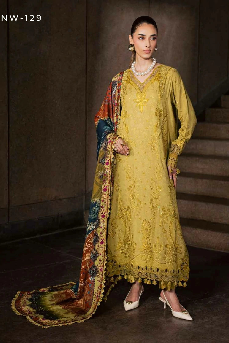Nureh - Maya Embroidered Linen Collection Vol 1 - NW-129 - Unstitched