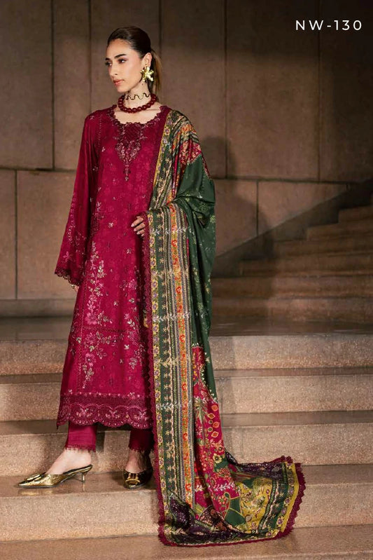 Nureh - Maya Embroidered Linen Collection Vol 1 - NW-130 - Unstitched