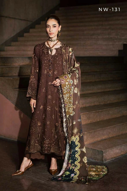 Nureh - Maya Embroidered Linen Collection Vol 1 - NW-131 - Unstitched