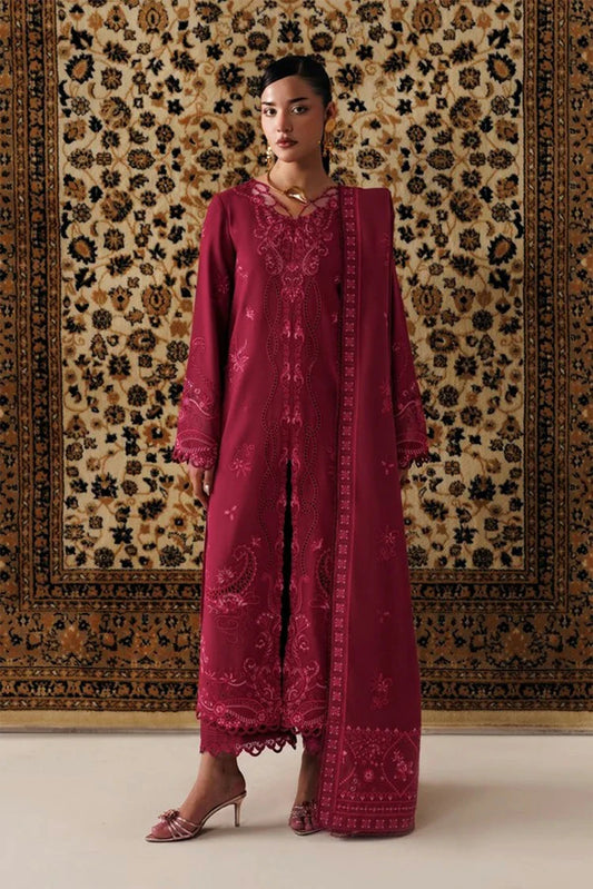 Qalamkar - Qline Linen Collection - QLW-02 ALEENA - Unstitched
