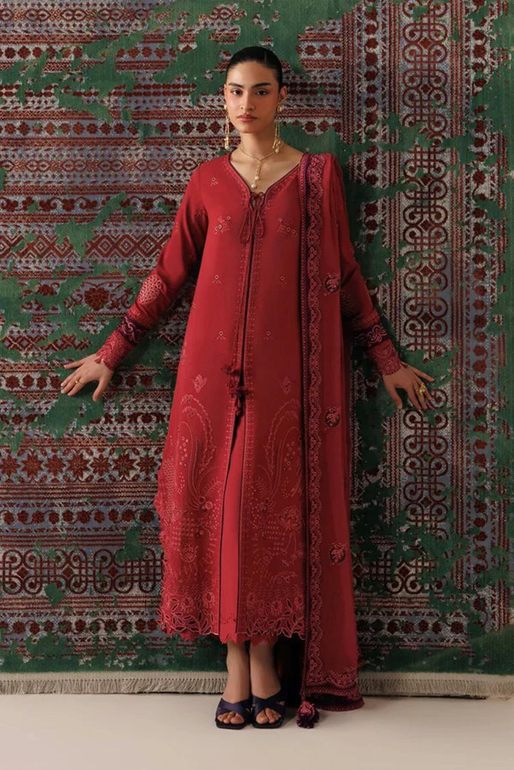 Qalamkar - Qline Linen Collection - QLW-03 ZAIRA - Unstitched