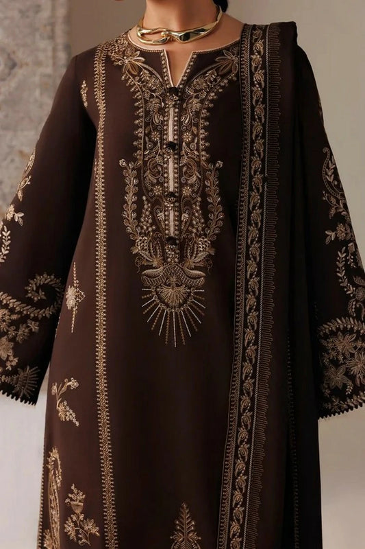 Qalamkar - Qline Linen Collection - QLW-04 SHAHEEN - Unstitched