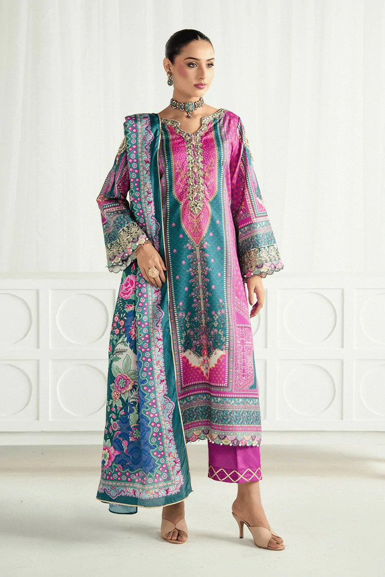 Gulaal - Aira Printed Silk - GS-11-Zeal - Unstitched