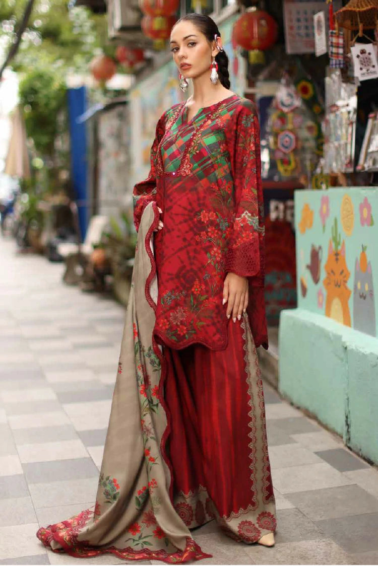 Charizma - Combination Embroidered Linen Collection Vol 2 - CCW7-12 - Unstitched