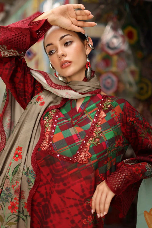 Charizma - Combination Embroidered Linen Collection Vol 2 - CCW7-12 - Unstitched