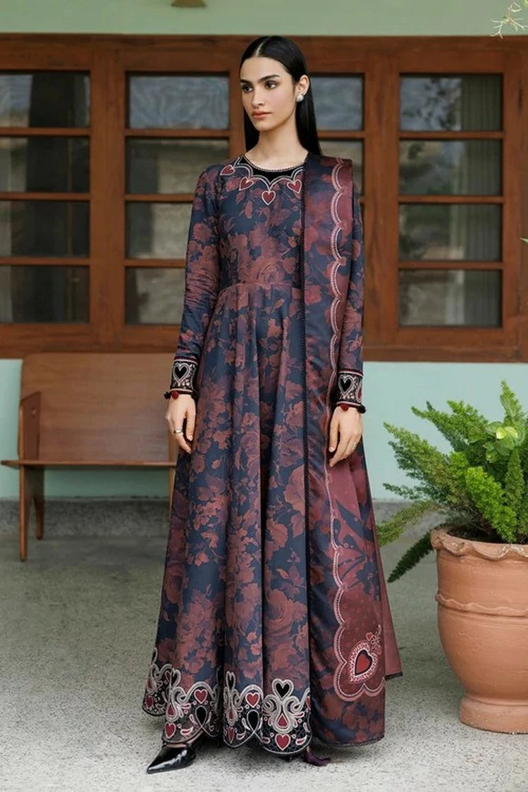 Jazmin - Unstitched WInter - EMBROIDERED PREMIUM VISCOSE UW-0263 - Unstitched