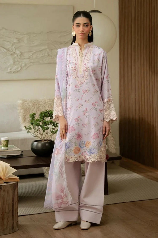 Aabyaan - Print Luxe Linen - AK-01-ESTELLE - Unstitched