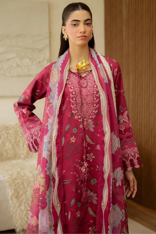 Aabyaan - Print Luxe Linen - AK-10-FLEUR - Unstitched