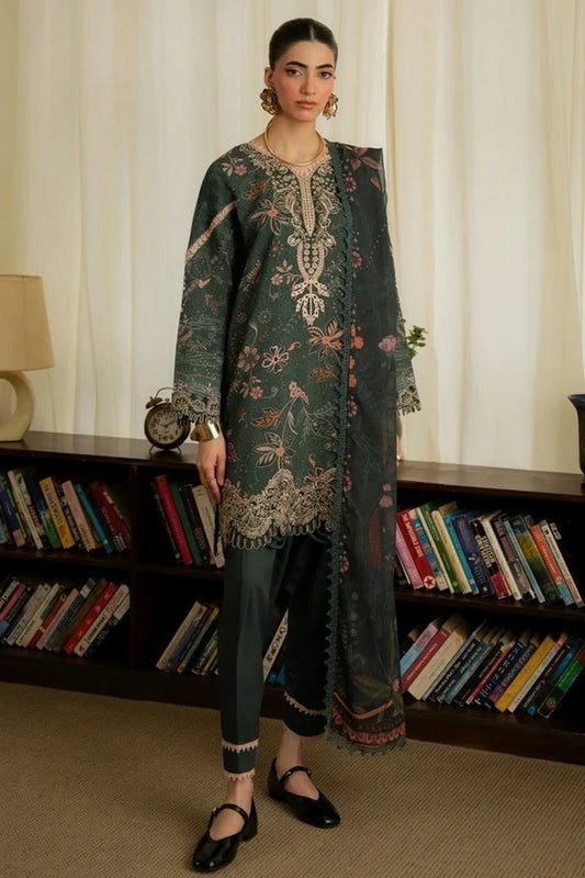 Aabyaan - Print Luxe Linen - AK-11-ROSALIE - Unstitched
