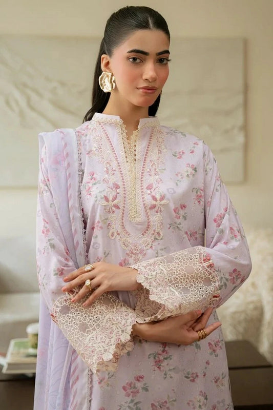 Aabyaan - Print Luxe Linen - AK-01-ESTELLE - Unstitched