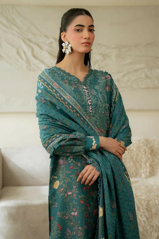 Aabyaan - Print Luxe Linen - AK-04-ISLA - Unstitched