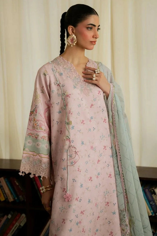 Aabyaan - Print Luxe Linen - AK-07-ELODIE - Unstitched