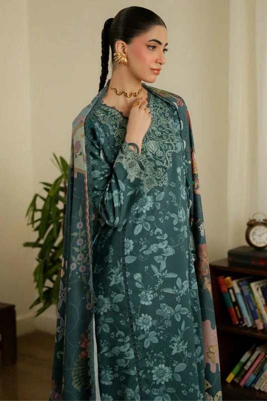 Aabyaan - Print Luxe Linen - AK-08-AVELINE - Unstitched