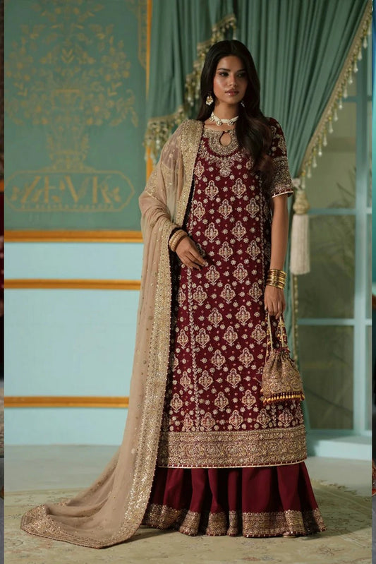 Zevk - Afsanah Luxury Formal Vol 2 - ANABI-D2-A - Unstitched