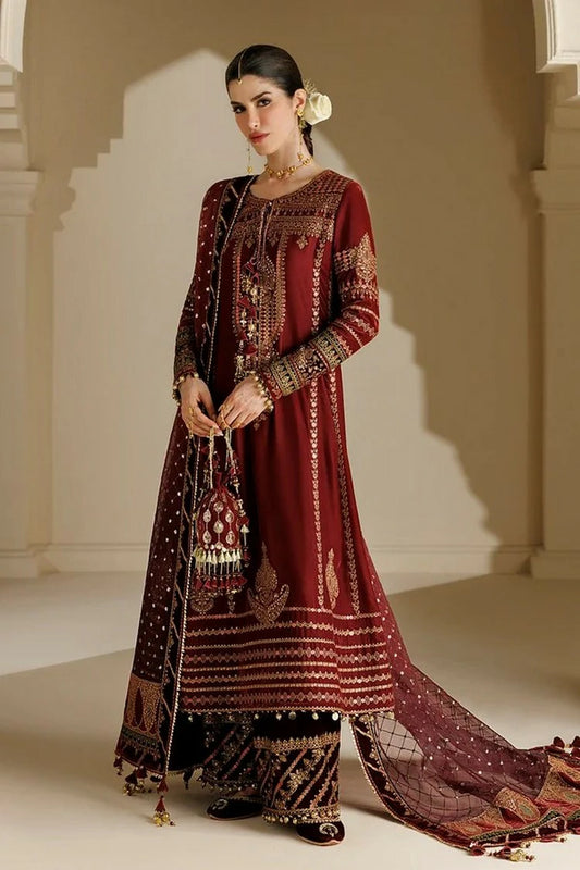 Jazmin - Chandni Luxury Velvet Formals - CVF26-D10 - Unstitched