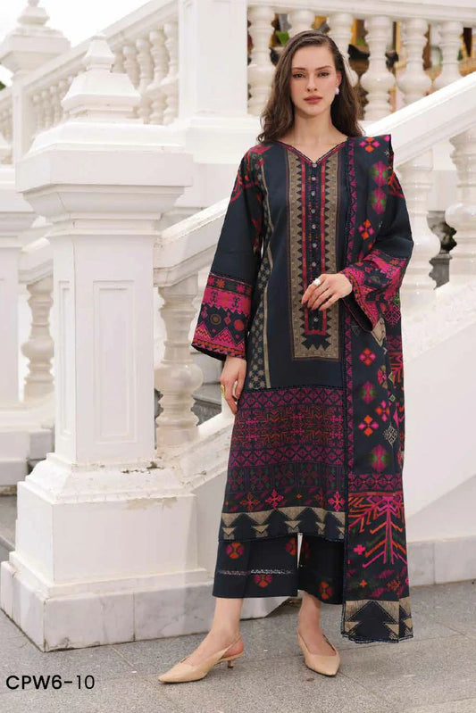 Charizma - C Prints Printed Linen Collection Vol 2 - CPW6-10 - Unstitched