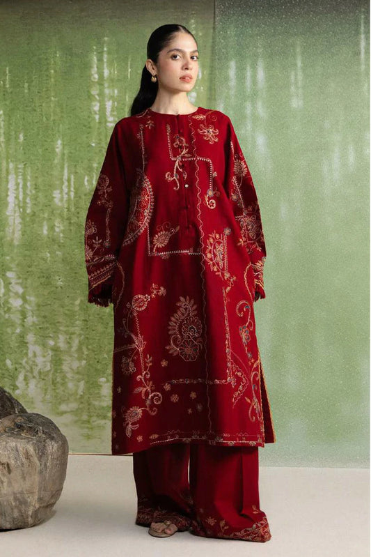 Zara Shahjahan - Coco Winter Unstitched - DIBA-10A - Unstitched