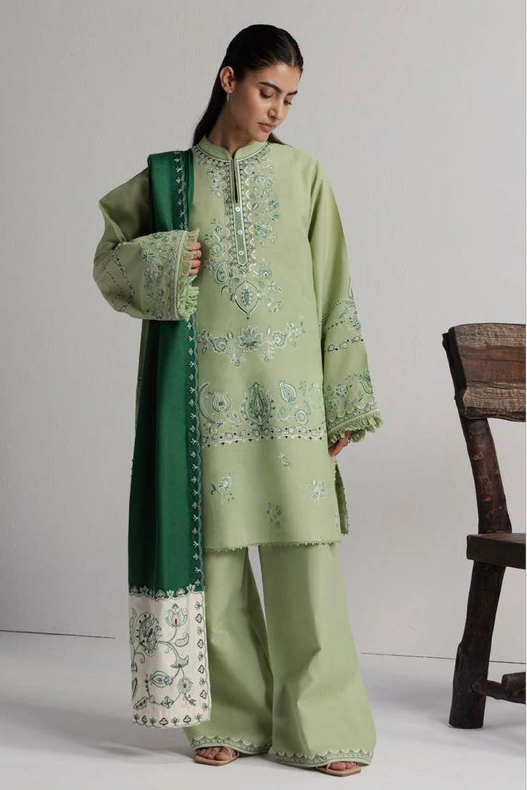 Zara Shahjahan - Coco Winter Unstitched - NEELAM-4B - Unstitched