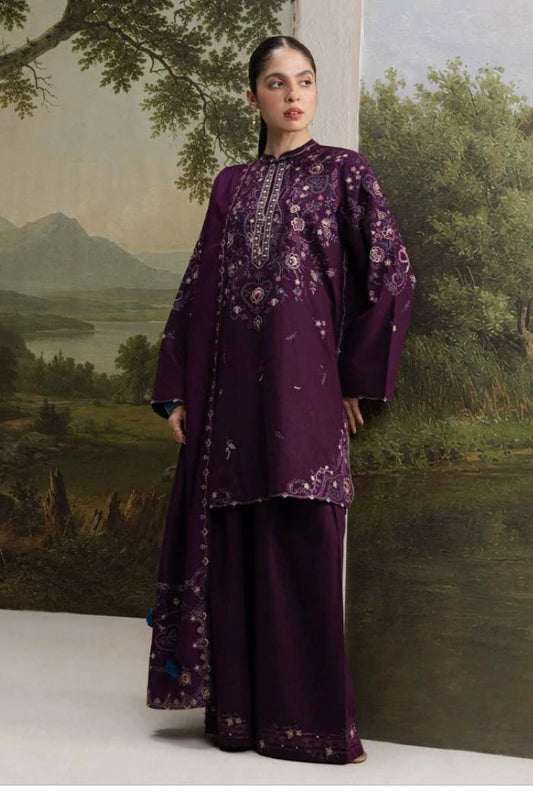 Zara Shahjahan - Coco Winter Unstitched - SHAB-5A - Unstitched
