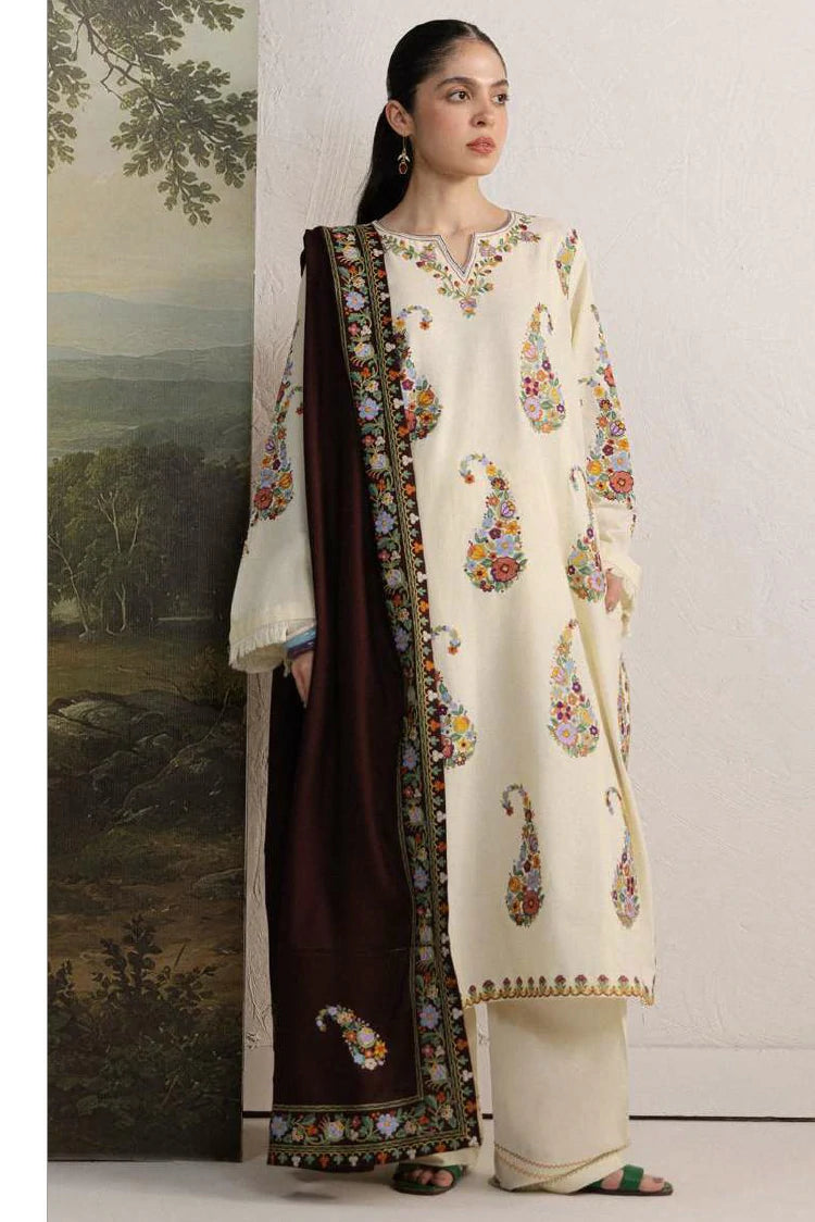 Zara Shahjahan - Coco Winter Unstitched - SHIREEN-6A - Unstitched