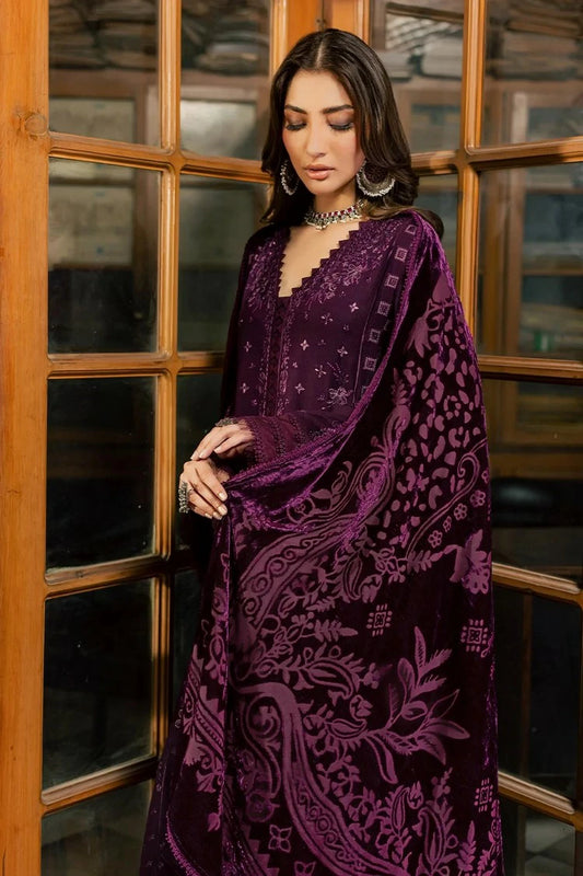 Nureh - Exclusive Embroidered Peach Leather Collection Vol 3 - NE-284 - Unstitched