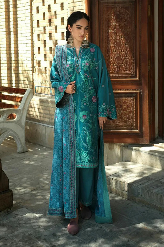 Mushq - Hemline Beneath The Skies Of Bukhara - 09-Azure Courtyard - Unstitched