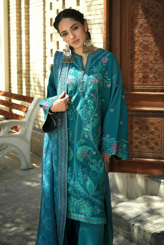Mushq - Hemline Beneath The Skies Of Bukhara - 09-Azure Courtyard - Unstitched