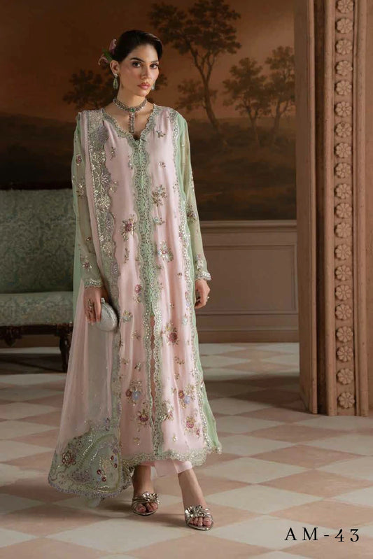 Nureh - Amaya Luxury Embroidered Chiffon Collection Vol 3 - AM-43 - Unstitched