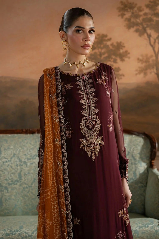 Nureh - Amaya Luxury Embroidered Chiffon Collection Vol 3 - AM-47 - Unstitched