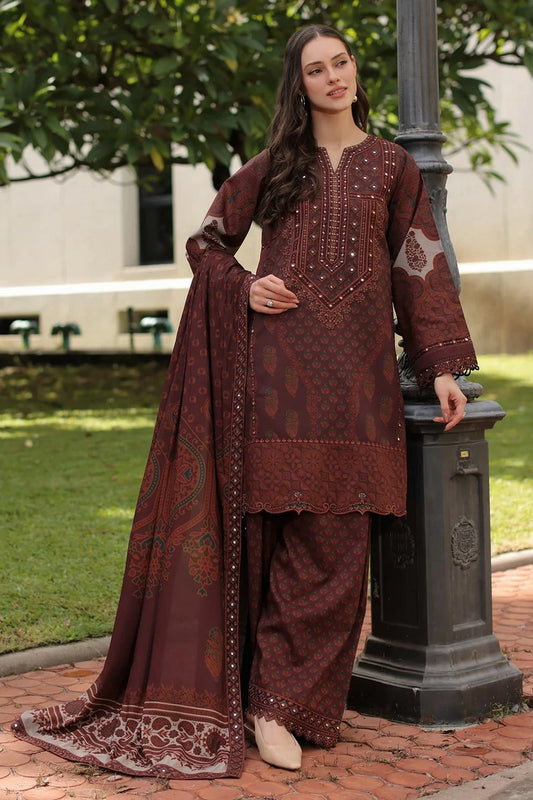 Charizma - Aniiq Embroidered Printed Linen Collection Vol 2 - ANW7-13 - Unstitched