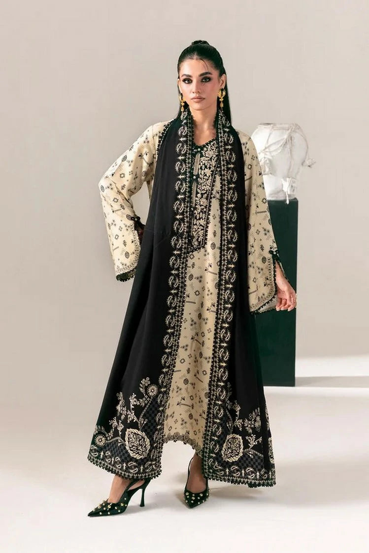 Qalamkar - QPrints Winter Collection - QPW-10 (A) Mehru - Unstitched