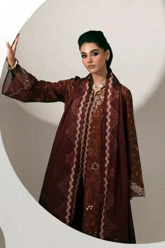 Qalamkar - QPrints Winter Collection - QPW-01 (A) Jaza - Unstitched