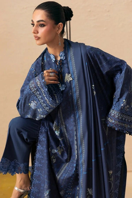 Qalamkar - QPrints Winter Collection - QPW-05 (B) Calina - Unstitched