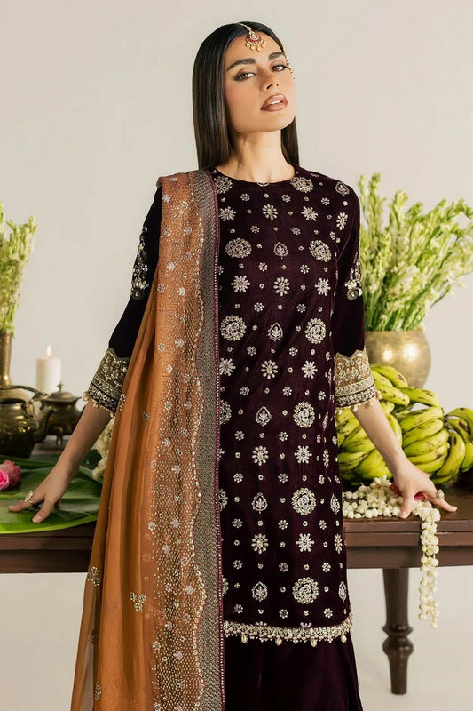 Nureh - Maya Embroidered Velvet Collection Vol 1 - NW-134 - Unstitched