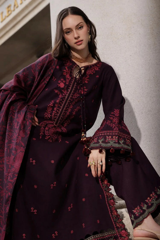 Charizma - Poshima Embroidered Peach Leather Collection Vol 3 - PSW6-25 - Unstitched